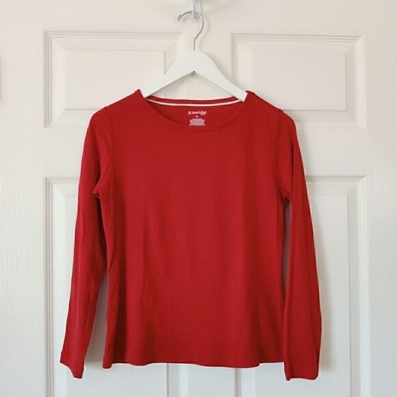 St. John's Bay cotton long sleeve tee sz PS - Picture 6 of 9